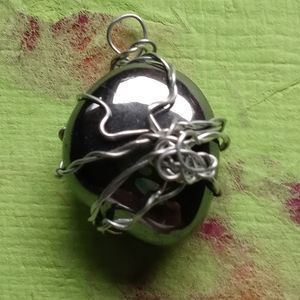 Hematite Wire Wrapped Pendant